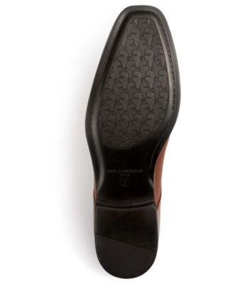 Men's Leather Cap Toe Derby Lace-Up Shoes