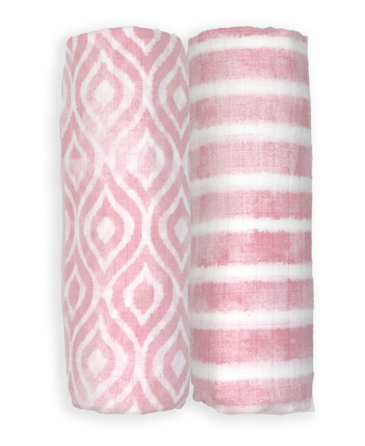 Shop Tendertyme Baby Girls Muslin Swaddle Blankets, Pack Of 2 In Pink
