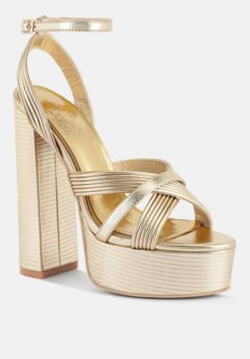 Women's Splendid Crisscross Straps High Heel Sandals