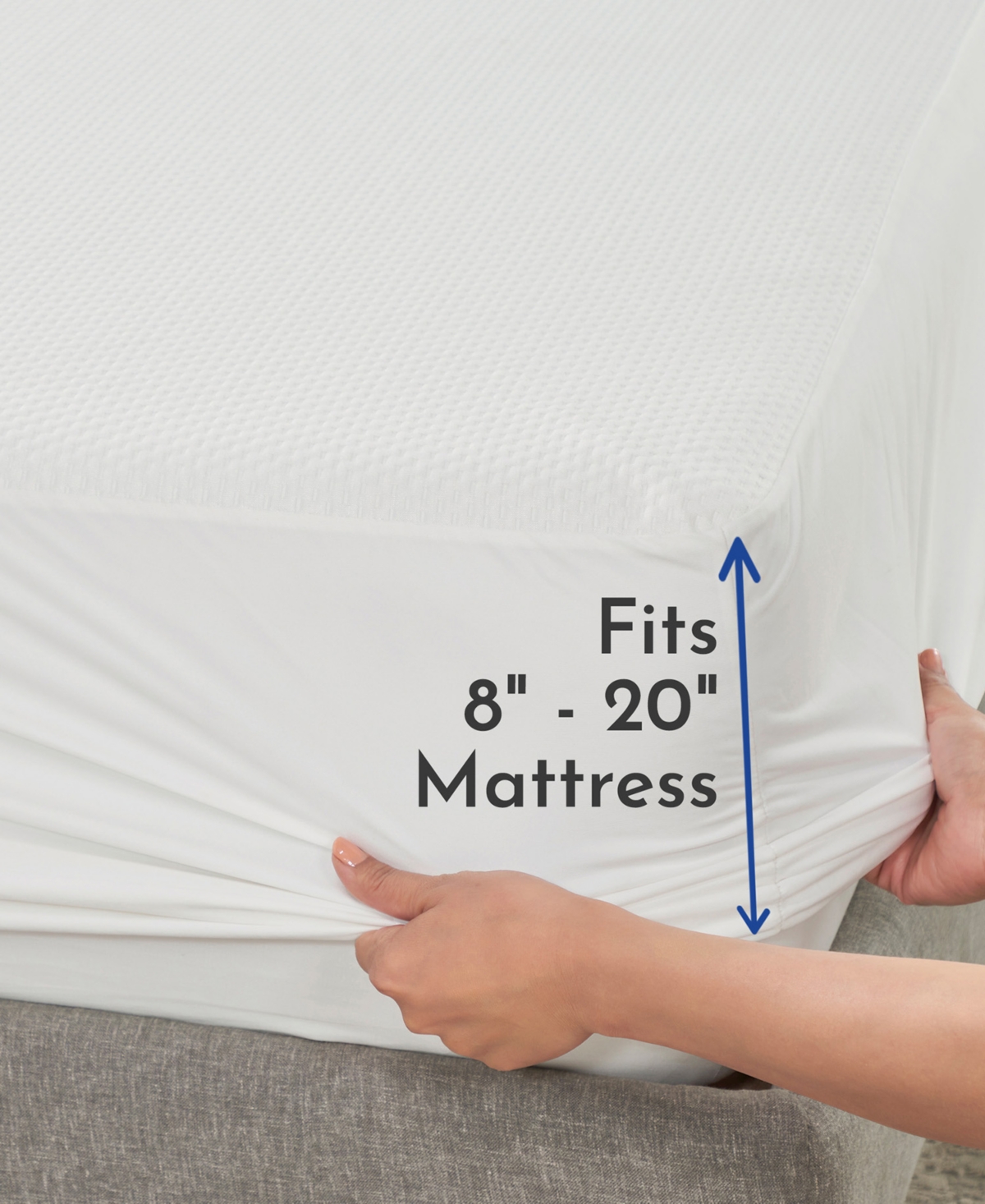 California Design Den 2-Pack Waterproof Mattress Protector for Xl Size Bed - Soft, Cooling, Noiseless, Machine Washable, Fitted Mattress Cover wi