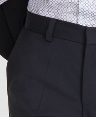Men's Modern-Fit Solid Wool-Blend Suit Trousers - CLOSE OUT!
