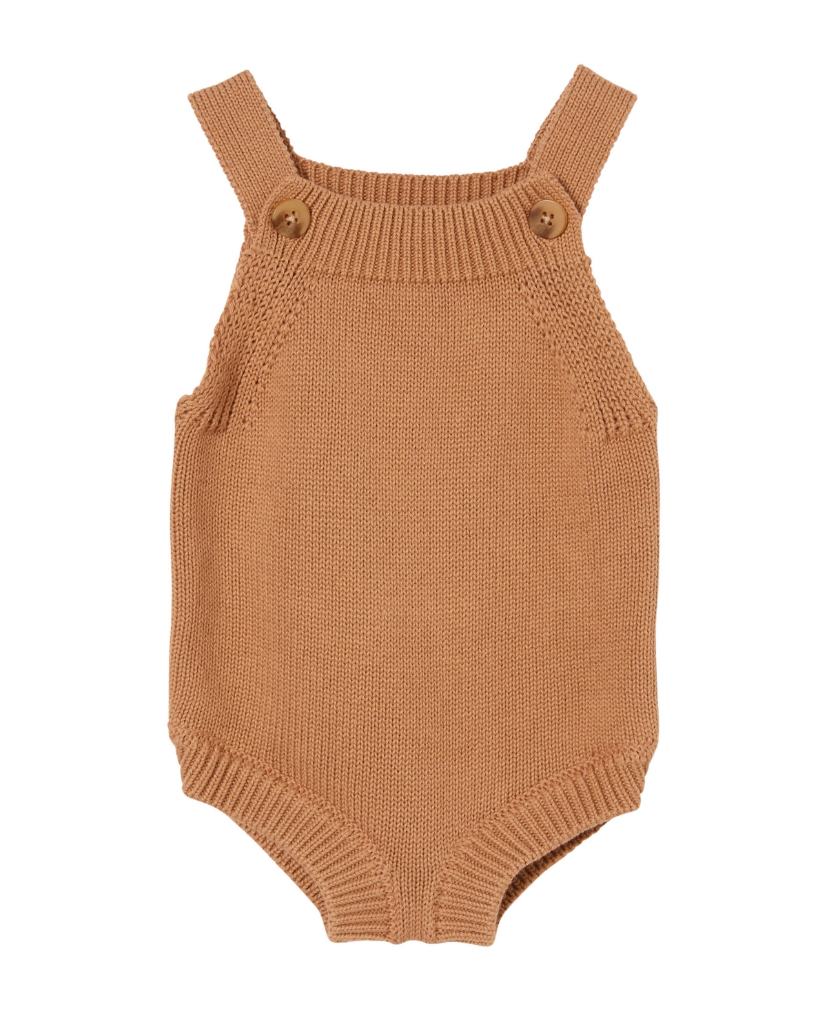 Cotton On Baby Boys And Baby Girls Newborn Knit Bubbbysuit In Brown