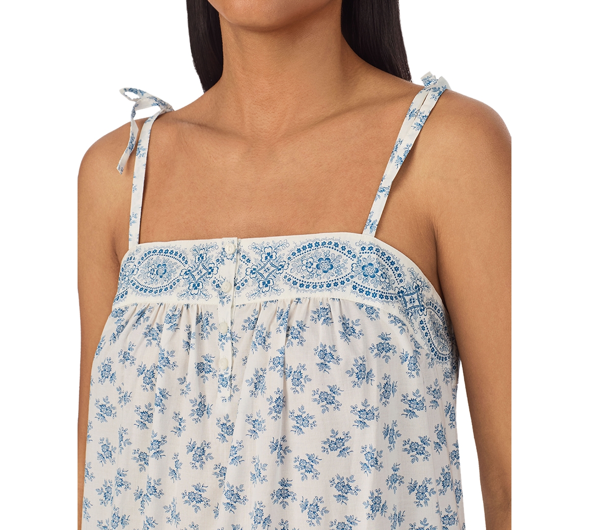 Lauren Ralph Lauren Women's Floral Flounce Nightgown