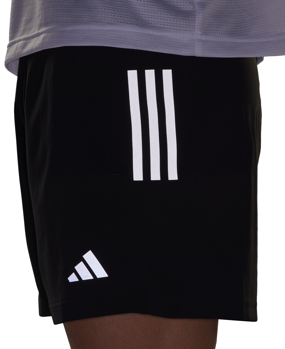 Adidas Originals Men's Own The Run Moisture-wicking Drawstring 7" Shorts In Black