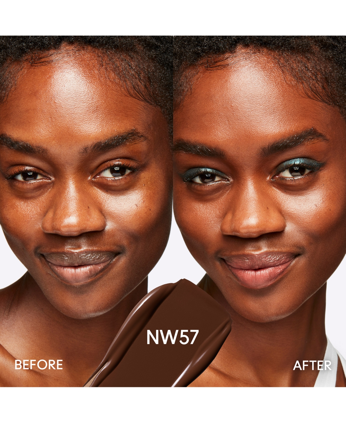 Mac Studio Fix Fluid Spf 15 24hr Matte Foundation + Oil Control, 1 Oz. In Nw57 (rich Mahogany With Red Undertones