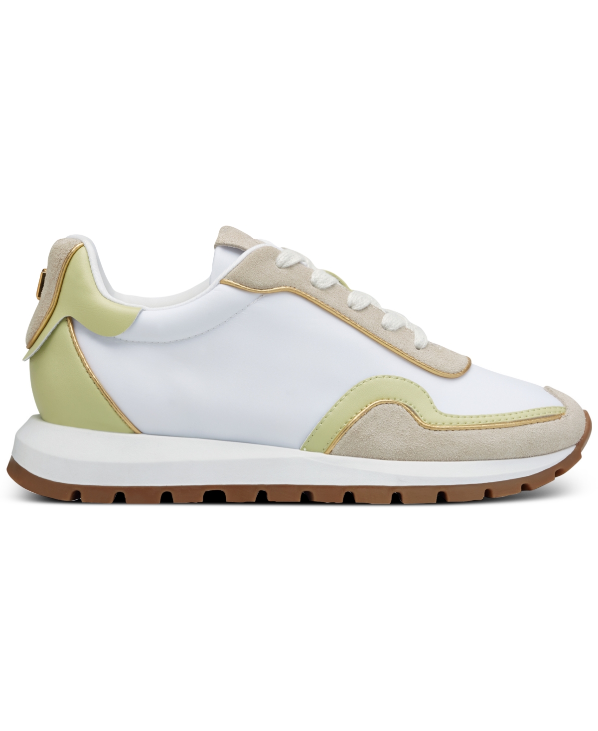 Donna Karan New York Women's Binx Mixed-Media Lace-Up Sneakers - Calcre