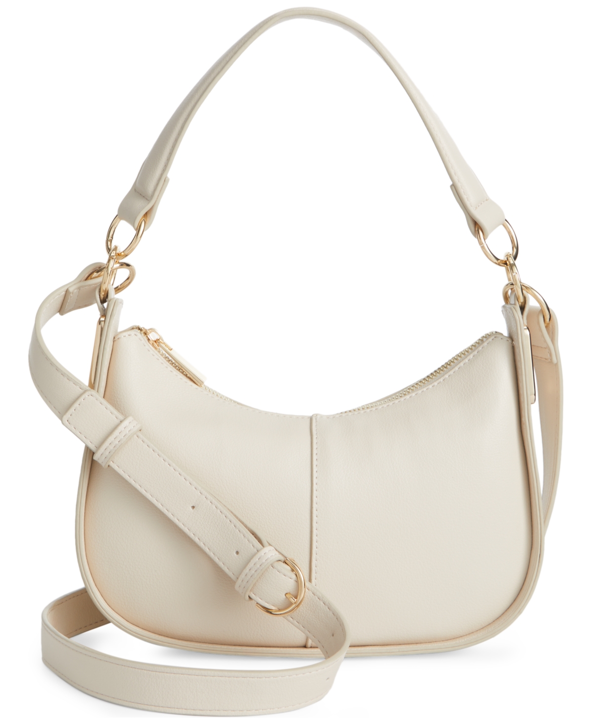 Shop On 34th Dyanne Solid Saddle Bag, Created For Macy's In Travertine