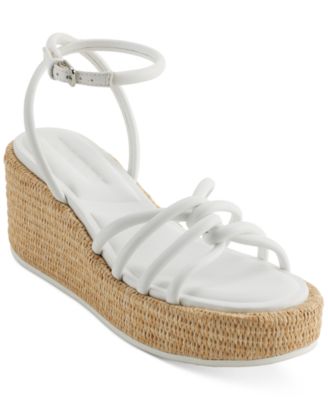 DKNY - Women's Cyrilla Strappy Platform Wedge Sandals