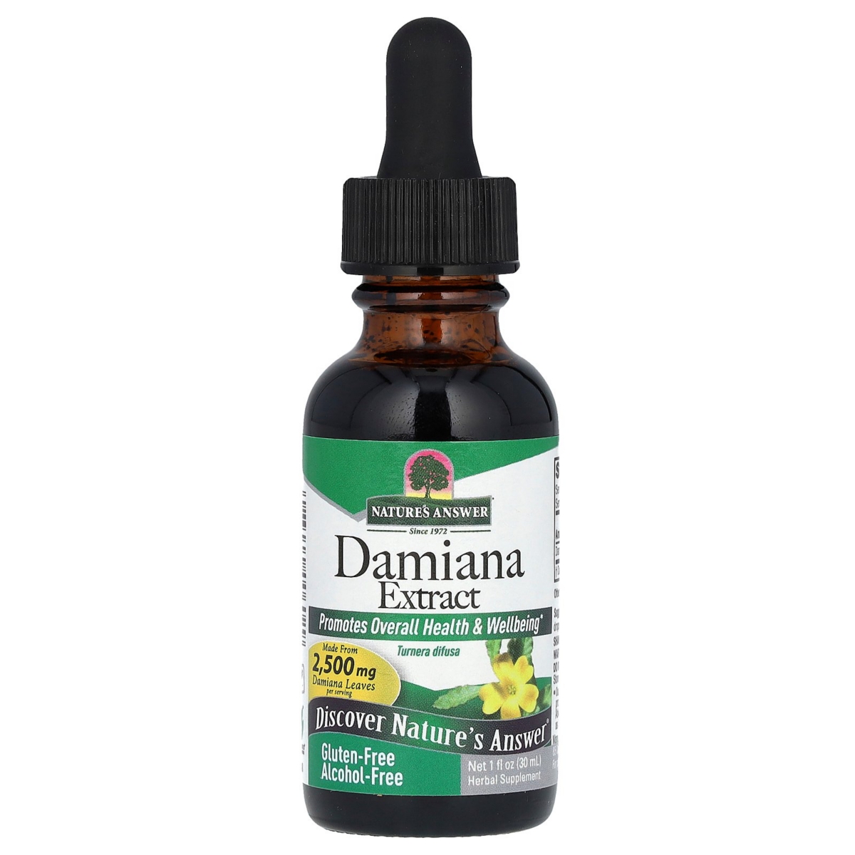 Damiana Extract Alcohol-Free 2 500 mg - 1 fl oz (30 ml) - Assorted Pre-pack (See Table