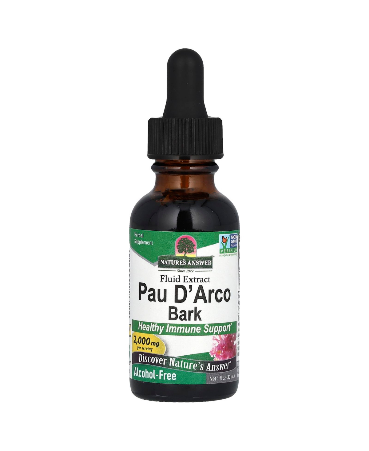 Pau D' Arco Bark Alcohol-Free 2 000 mg - 1 fl oz (30 ml) - Assorted Pre-pack (See Table