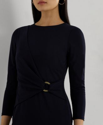 Lauren Ralph Lauren Women's Jersey Three-Quarter-Sleeve Dress