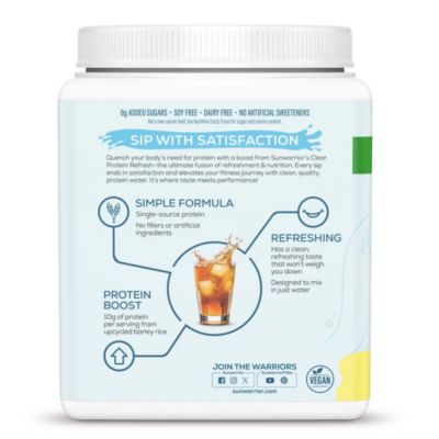 CLEAR Protein Refresh Protein Powder, Plant Based Protein Powder, Pineapple Coconut, 420g