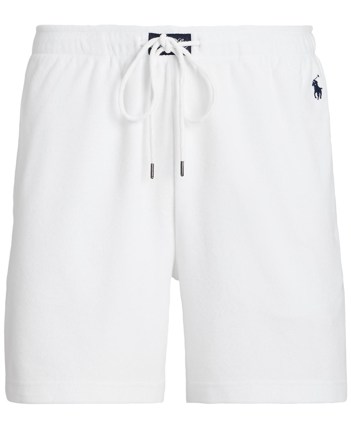 Shop Polo Ralph Lauren Men's Terry Cabana Sleep Shorts In White