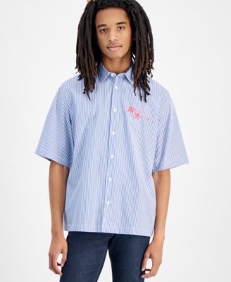 A|X Armani Exchange - Men's Boxy-Fit Logo Shirt