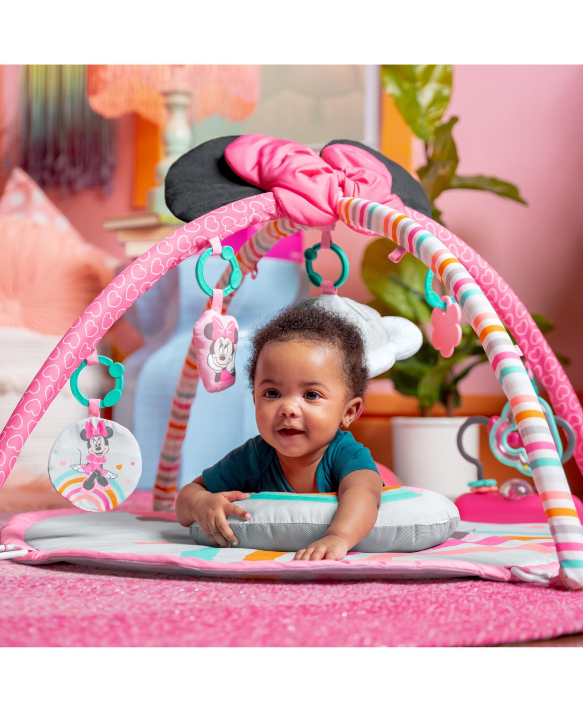 Shop Bright Starts Minnie Mouse Forever Besties Activity Gym In Multi