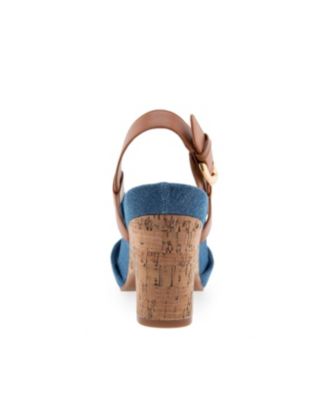 Women's Miki Open Toe Buckle Wedge Sandals