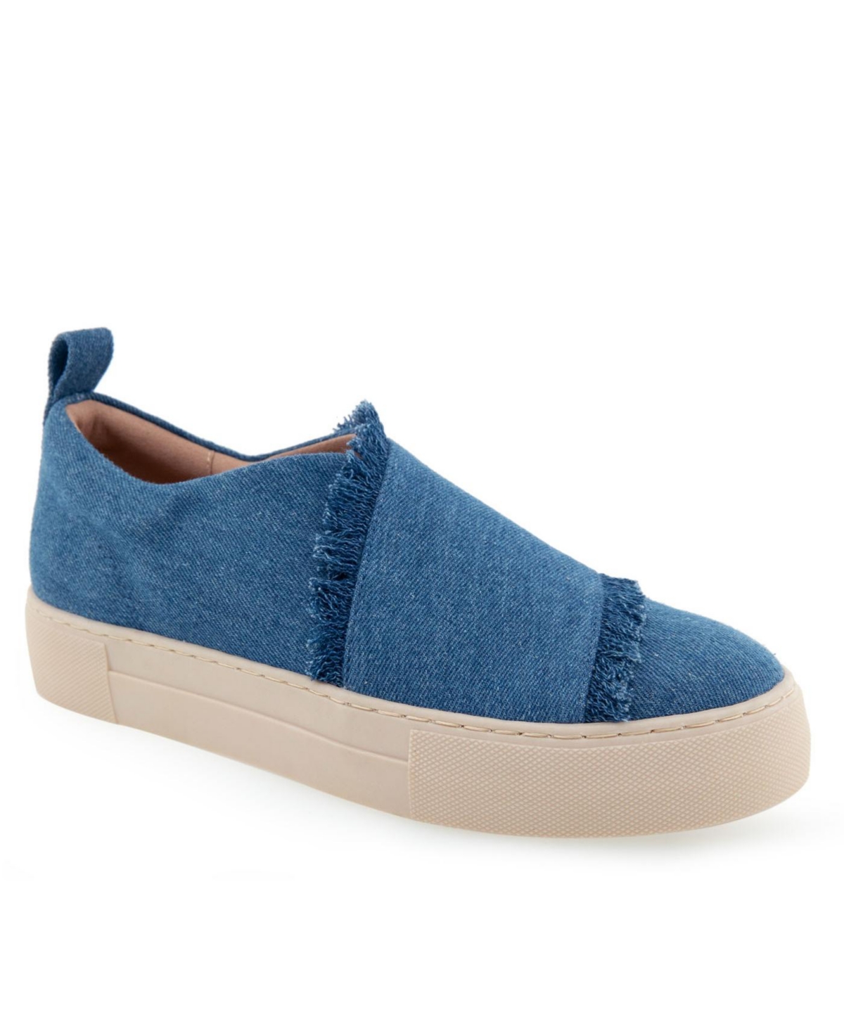 Shop Aerosoles Women's Brighton Casual Sneakers In Medium Blue Denim