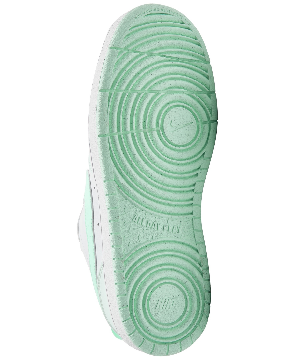 Shop Nike Big Girls Court Borough Low Recraft Casual Sneakers From Finish Line In White,barely Green,mint