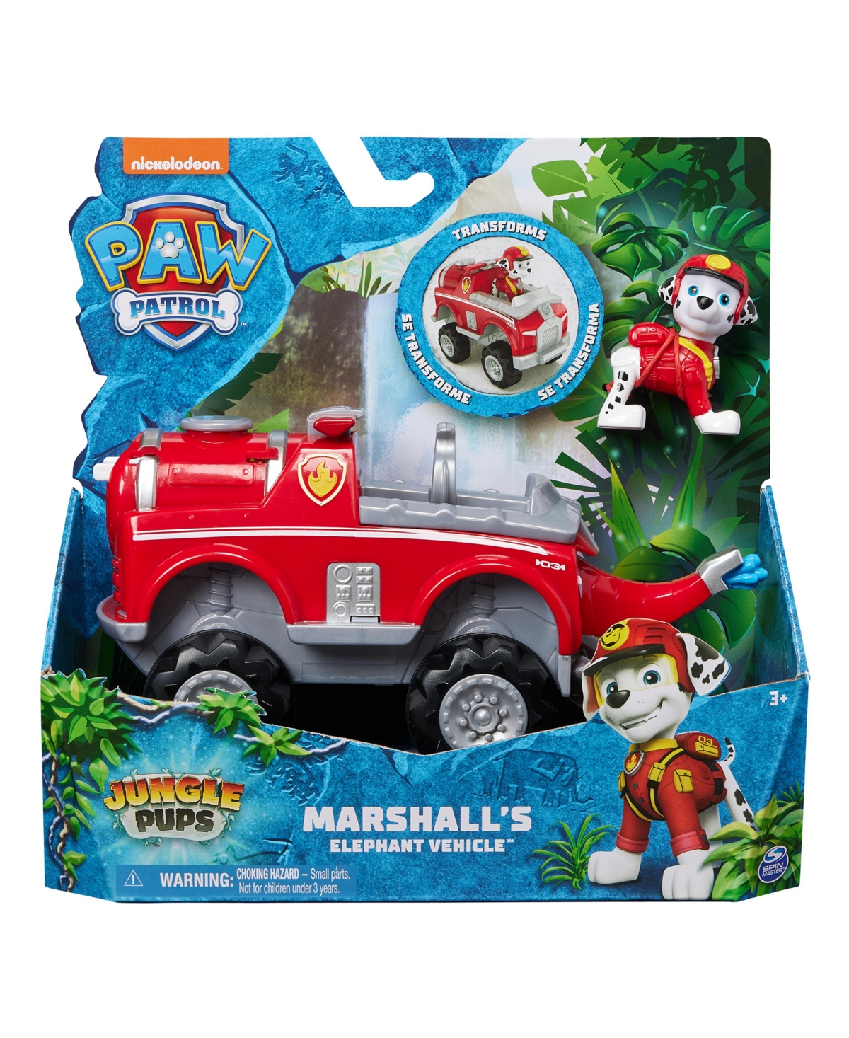 Shop Paw Patrol Jungle Pups, Marshall Elephant Vehicle, Toy Truck With Collectible Action Figure In Multi-color