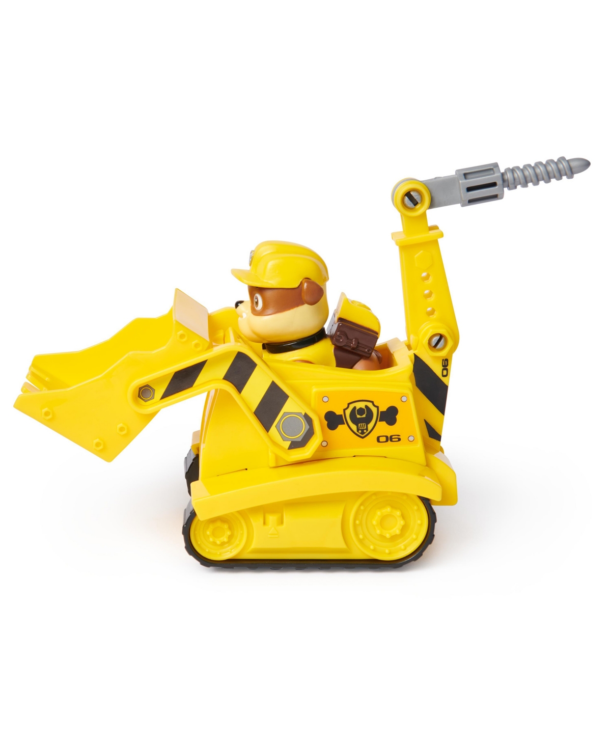 Paw Patrol, Rubble's Bulldozer, Toy Vehicle with Collectible Action Figure, Minded Kids Toys for Boys Girls Ages 3 and Up - Multi-Color