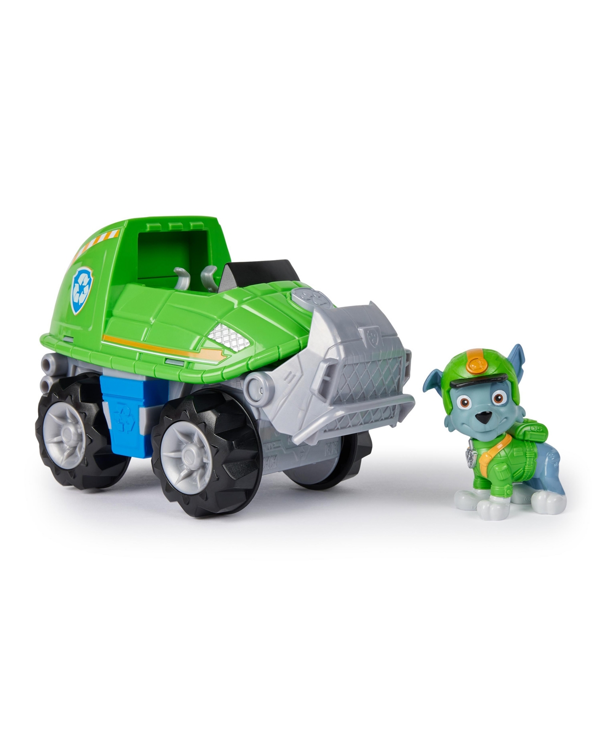 Paw Patrol Jungle Pups, Rocky Snapping Turtle Vehicle, Toy Truck With Collectible Action Figure In Multi-color