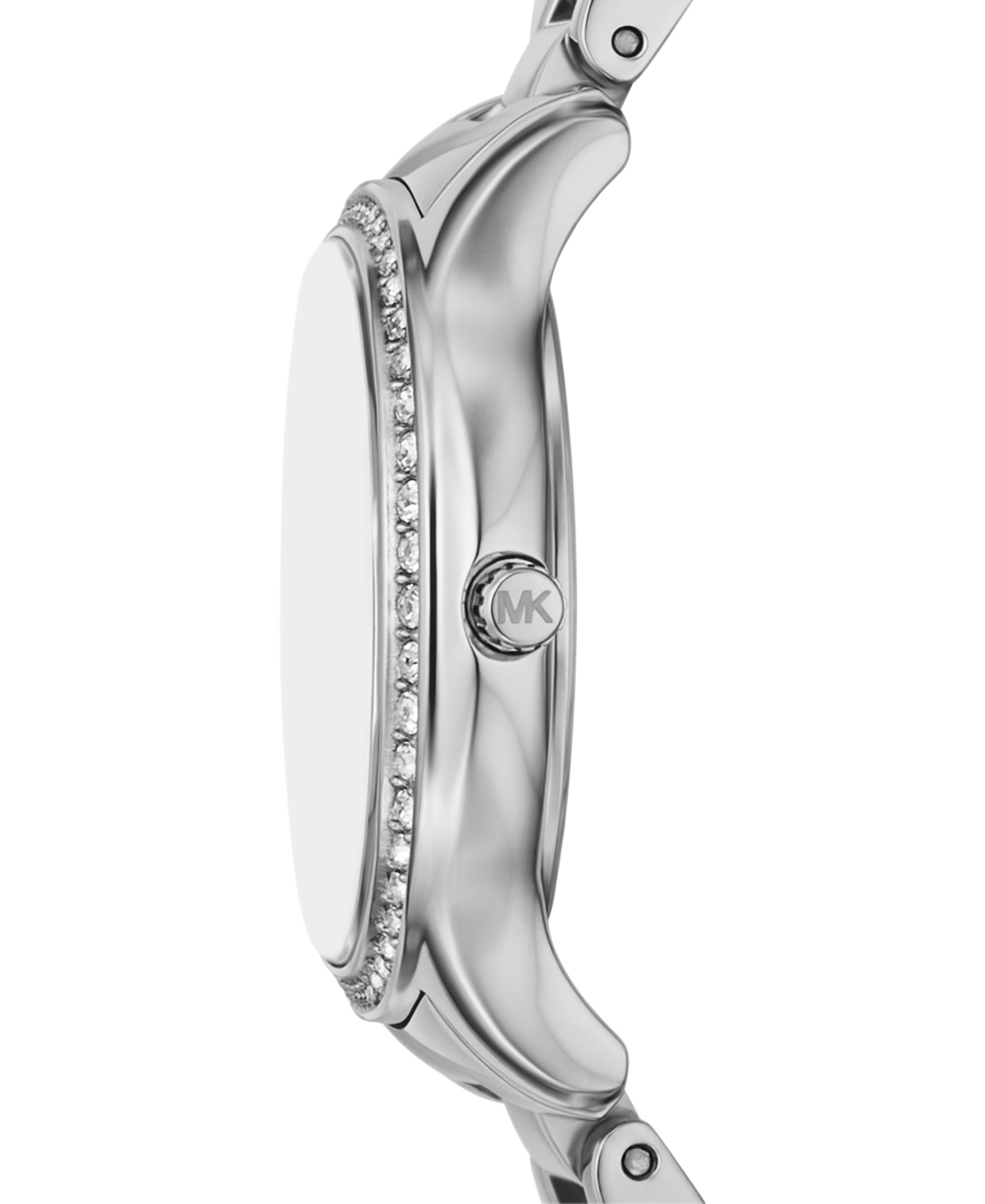 Shop Michael Kors Women's Sage Three-hand Silver-tone Stainless Steel Watch 31mm