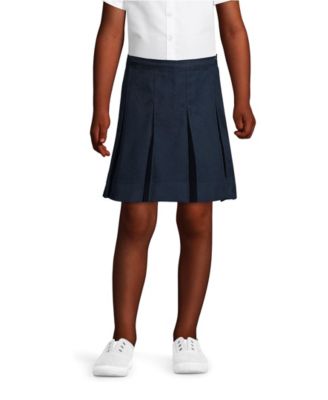 Big Girls Box Pleat Skirt Above the Knee