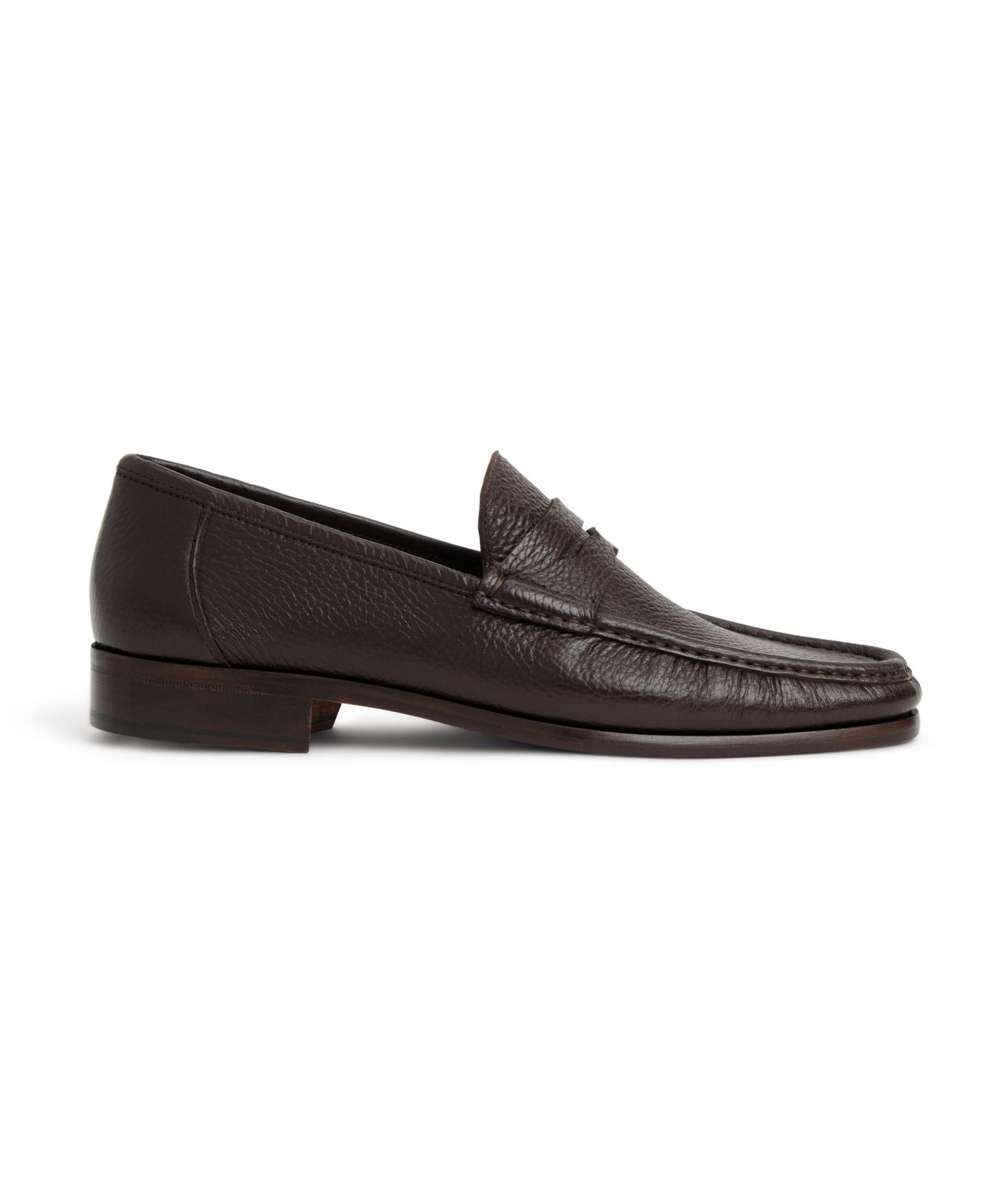 Мужские туфли Bruno Magli Tonio Leather Penny, цвет: Чёрный, вариант 1 — фото 7