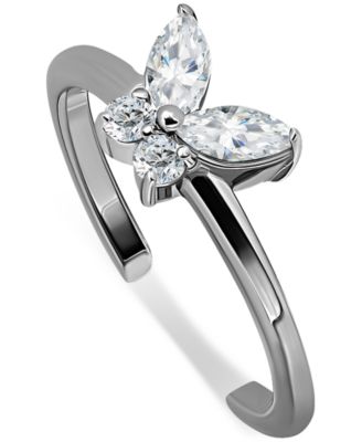 Cubic Zirconia Butterfly Toe Ring