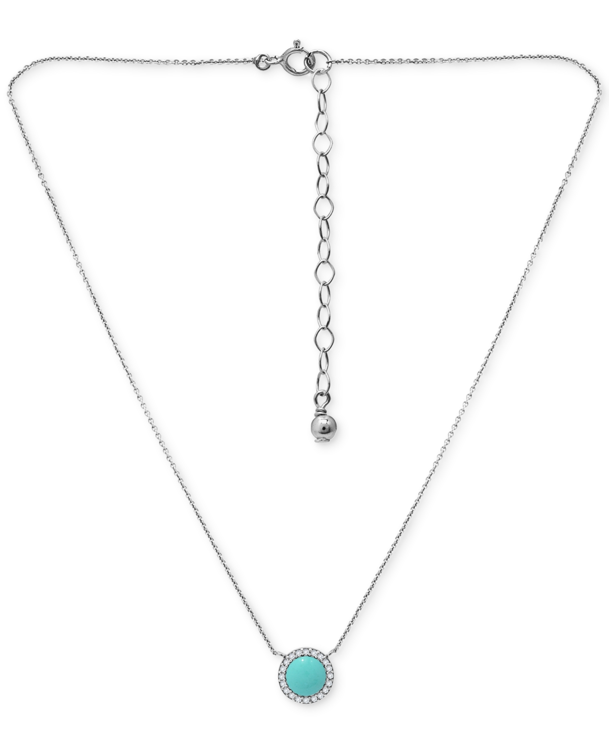 Giani Bernini Onyx & Cubic Zirconia Halo Pendant Necklace in 18k Gold-Plated Sterling Silver, 16