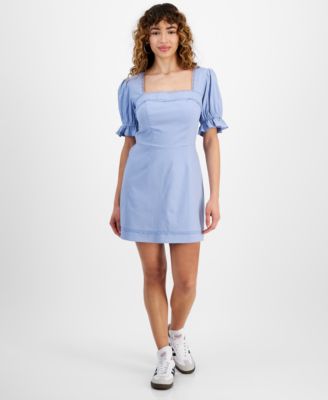 And Now This - Puff-Sleeve Mini Dress