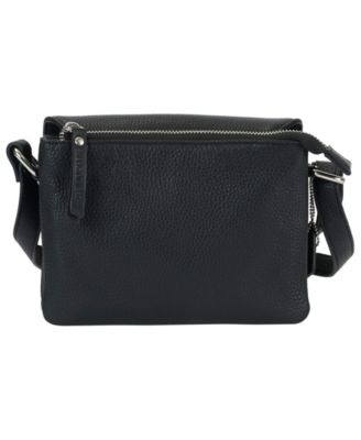 Pebble Leather Connie Crossbody Handbag