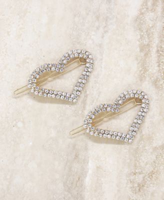 Aphrodite Heart Crystal Barrette Set
