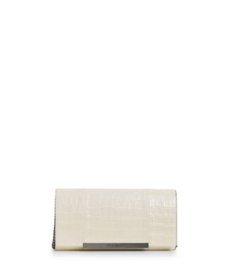 KARL LAGERFELD PARIS - Albertine Small Embossed Leather Clutch