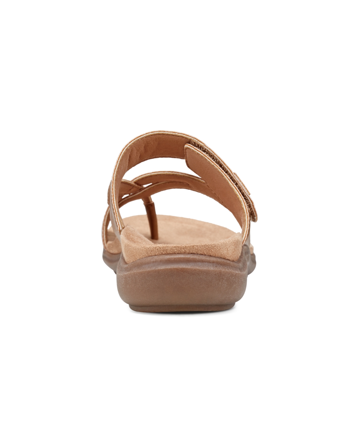 Shop Easy Spirit Women's Wilamena Open Toe Casual Flat Sandals In Cognac