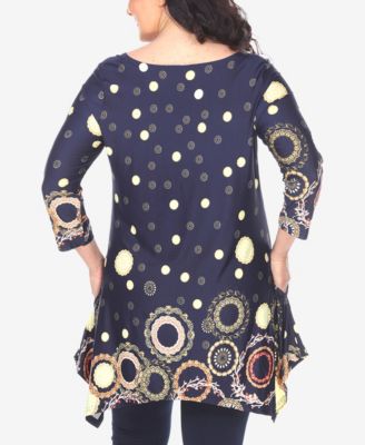 Plus Size Erie 3/4 Sleeve Tunic Top