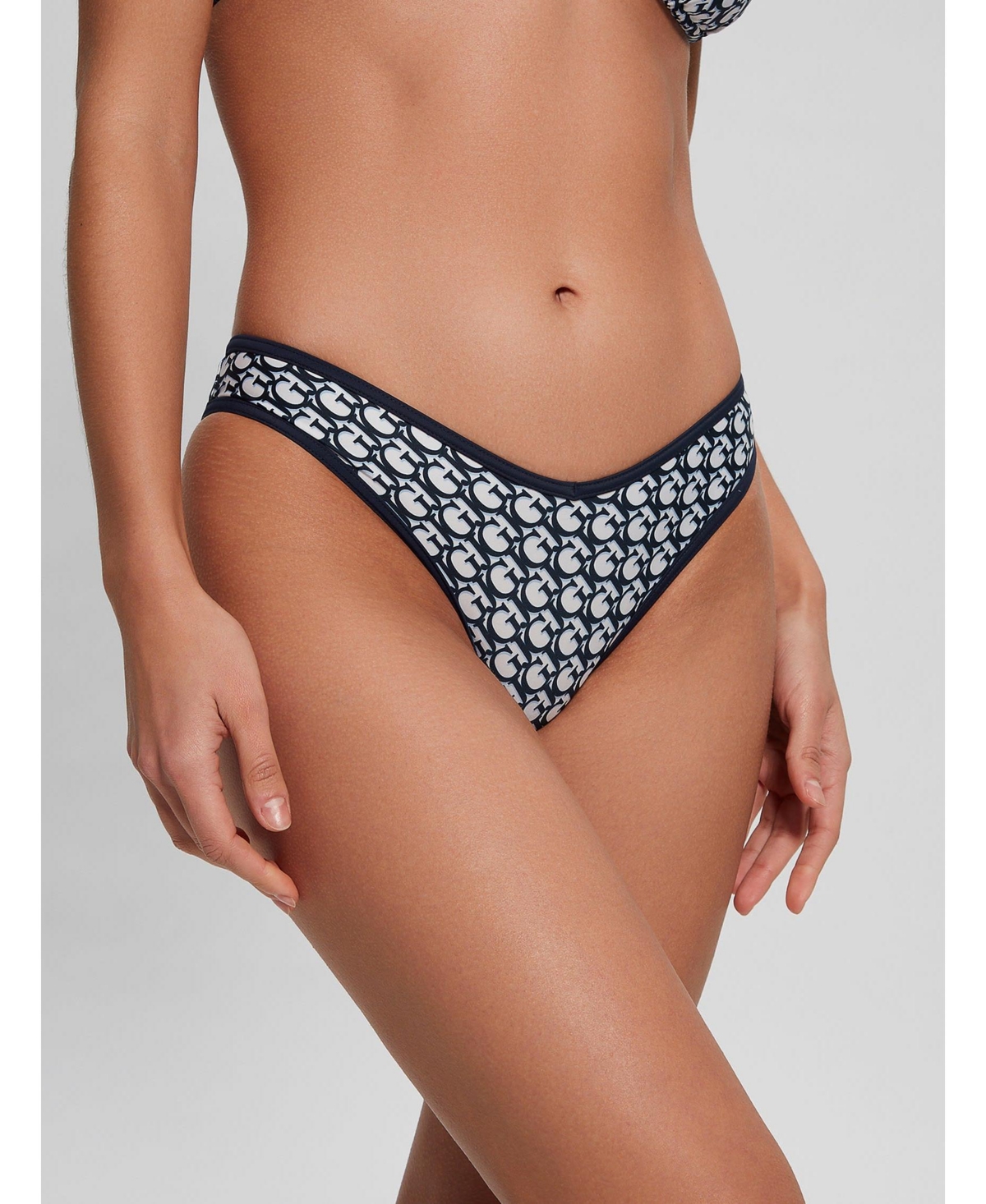 Women's Signature Brazilian Bikini Bottoms - Gj double layer blue