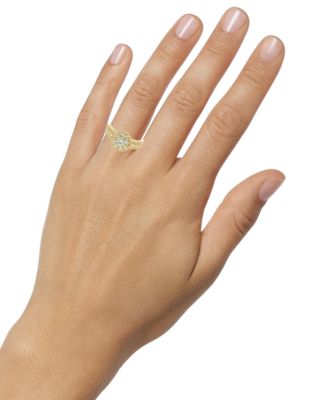 Diamond Double Halo Engagement Ring (1 ct. t.w.) in 14k Gold