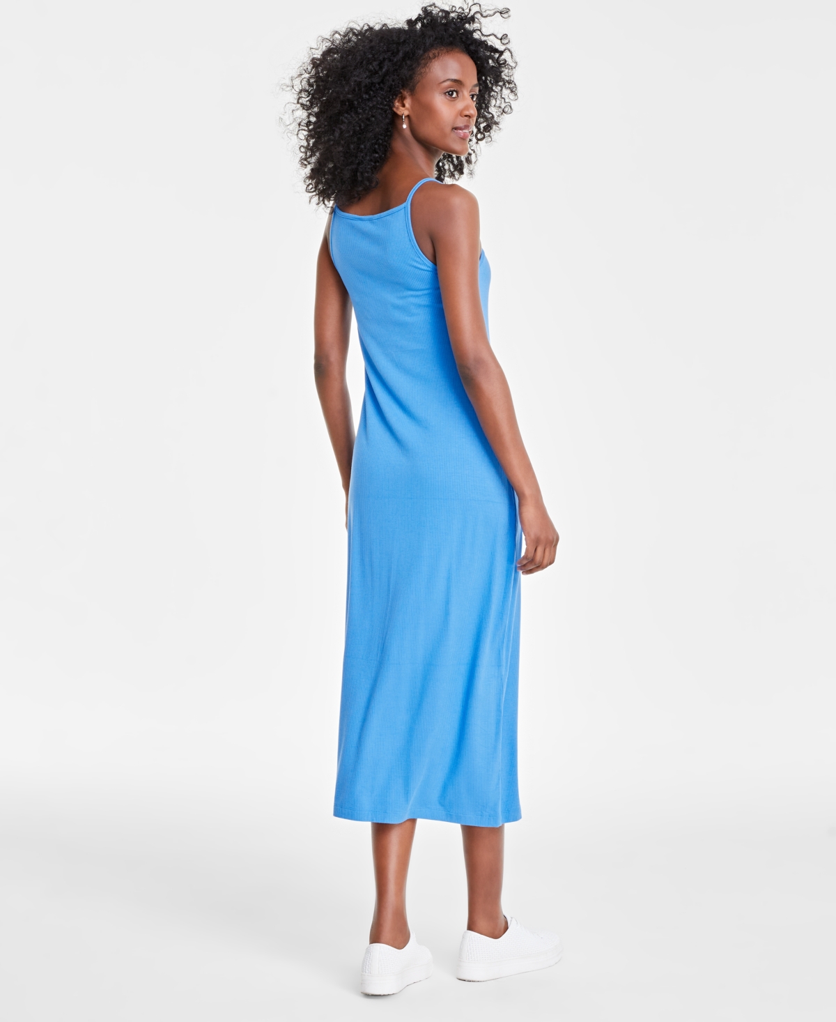 On 34th Women's Knit Ribbed Midi Dress, Created for Macy's