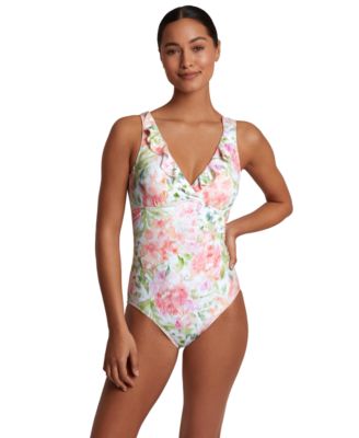 Lauren Ralph Lauren - Women's Ruffled Floral-Print One-Piece Swimsuit