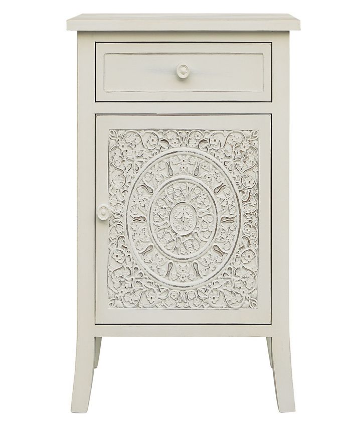 Gallerie Décor Gallerie Decor Antiqued Carved Side Table Macy's