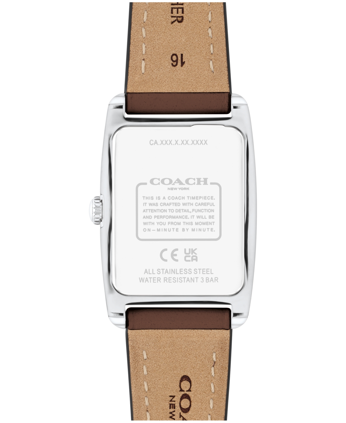 Coach Women's Reese Saddle Leather Watch 24mm