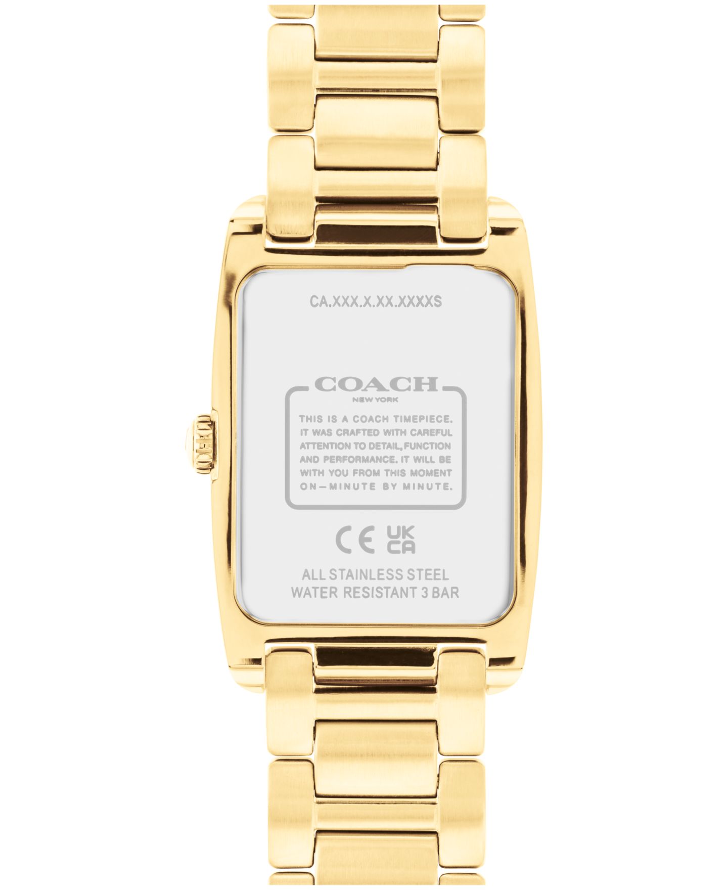 Женские часы COACH Reese Gold-Tone Stainless Steel Crystal Watch 24mm — фото 4