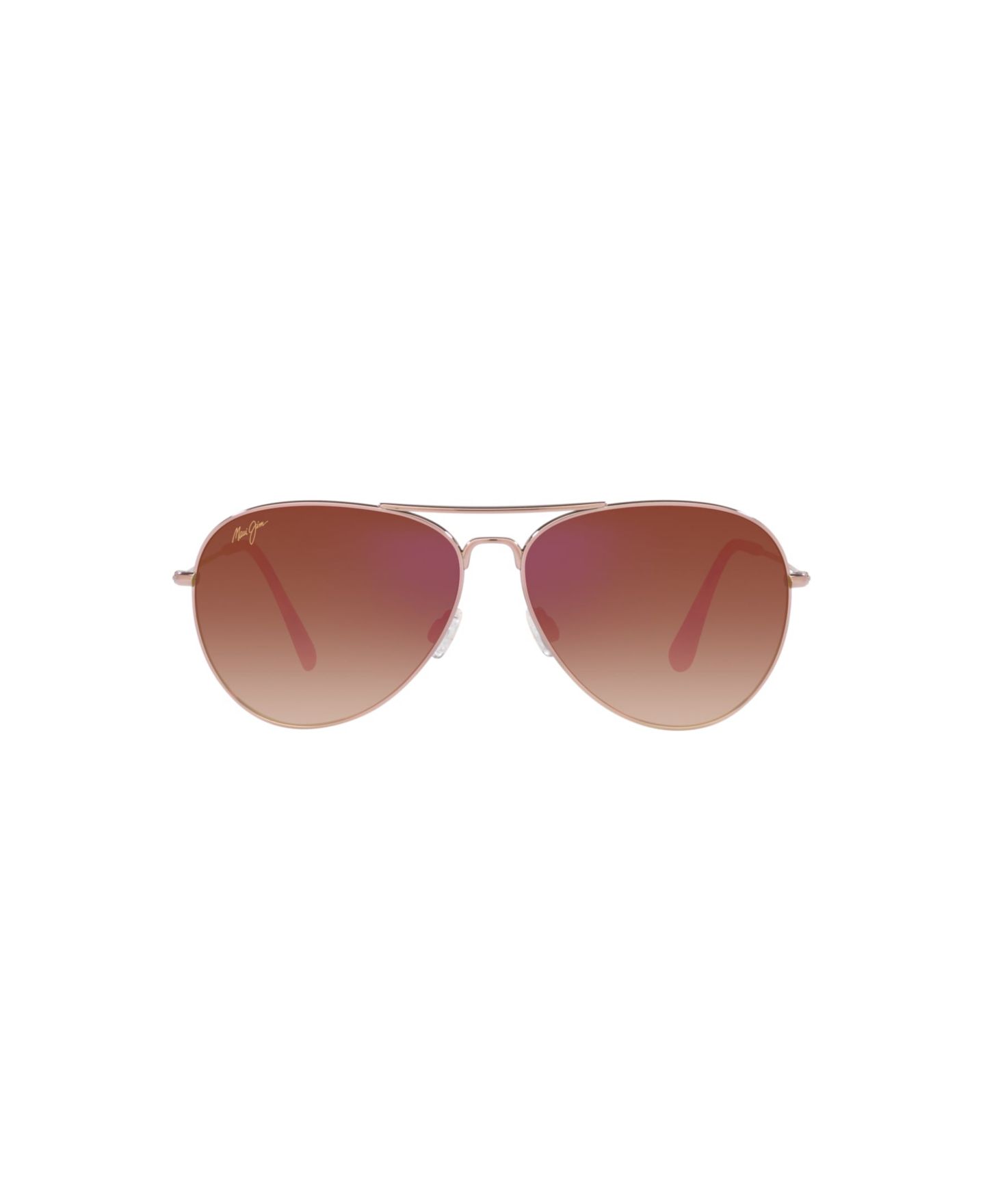 Женские солнцезащитные очки Maui Jim Polarized Mavericks Sunglasses, 264, цвет: Золотой розовый блестящий — фото 8