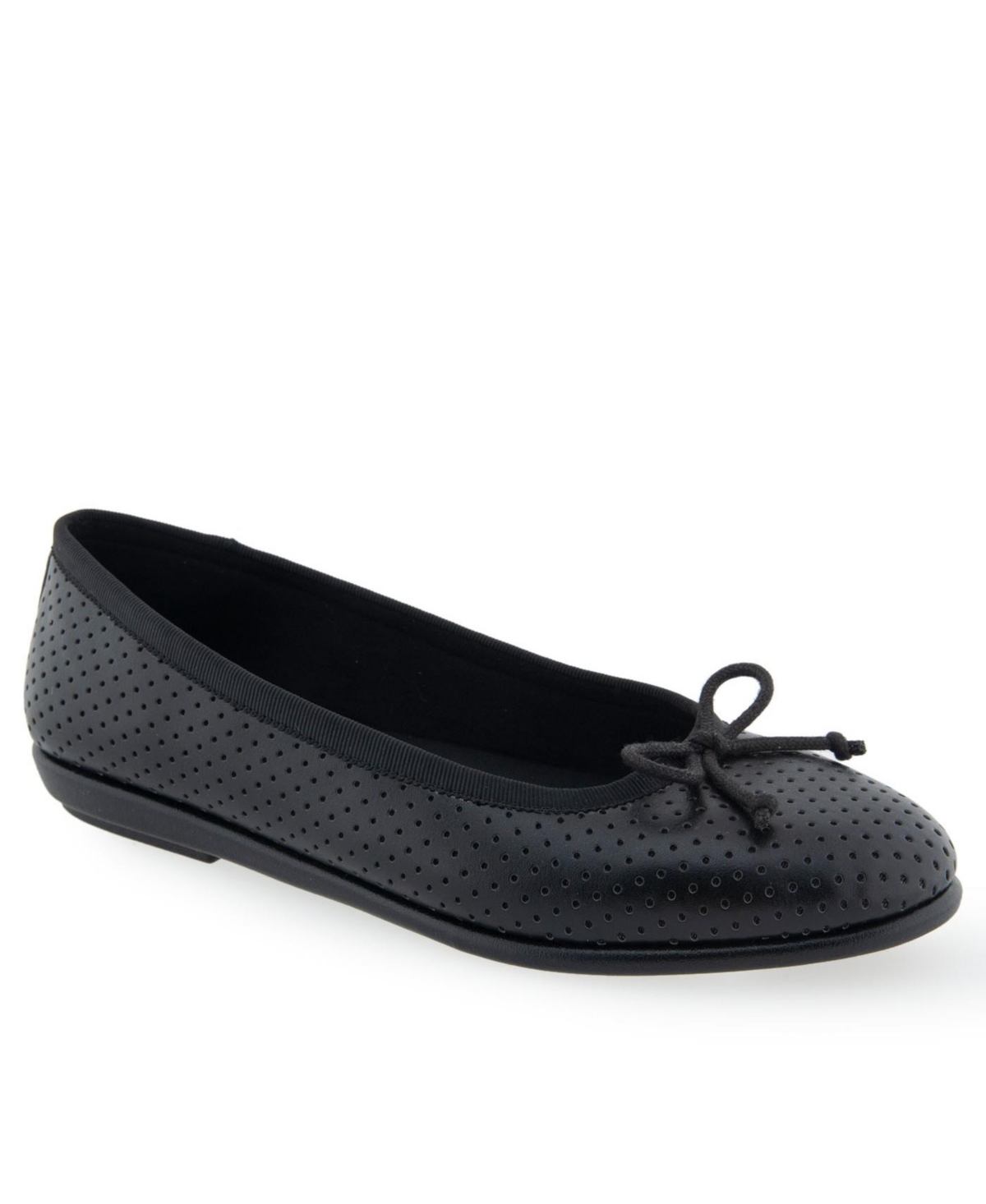 Shop Aerosoles Women's Homebet Ballet Flats In Black Perf
