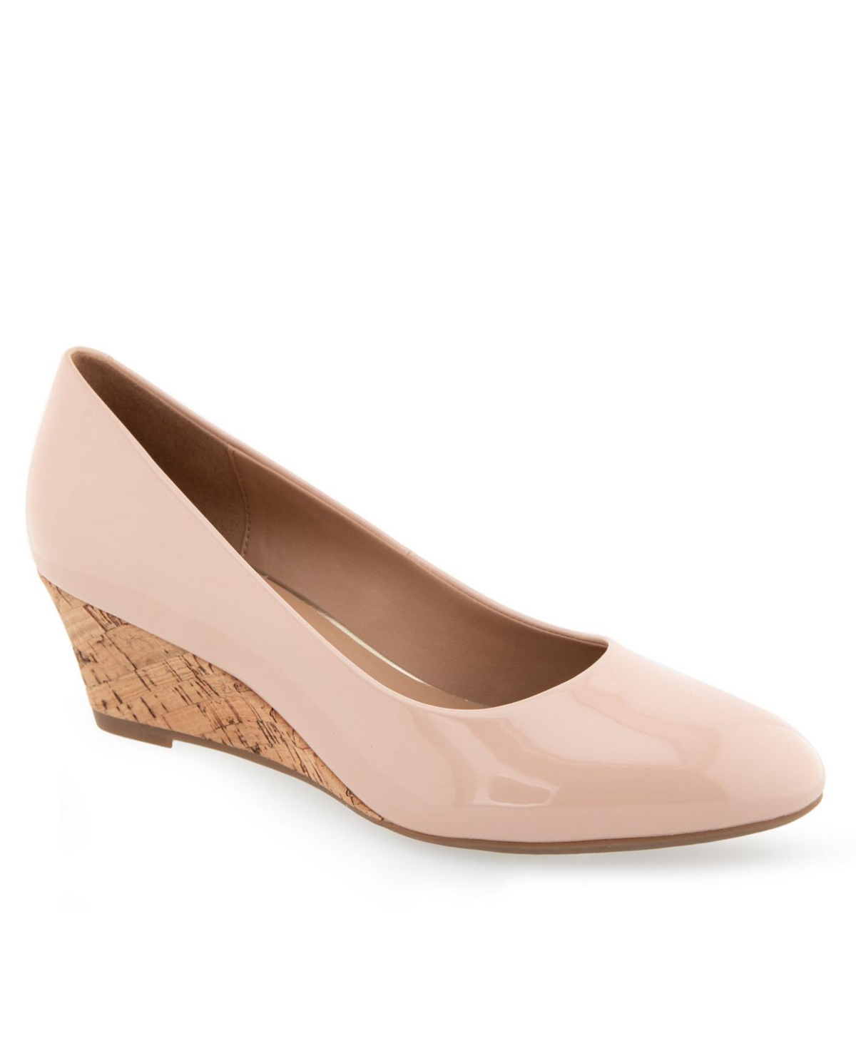 Aerosoles Iris Wedge Pump In Cipria Patent Polyurethane