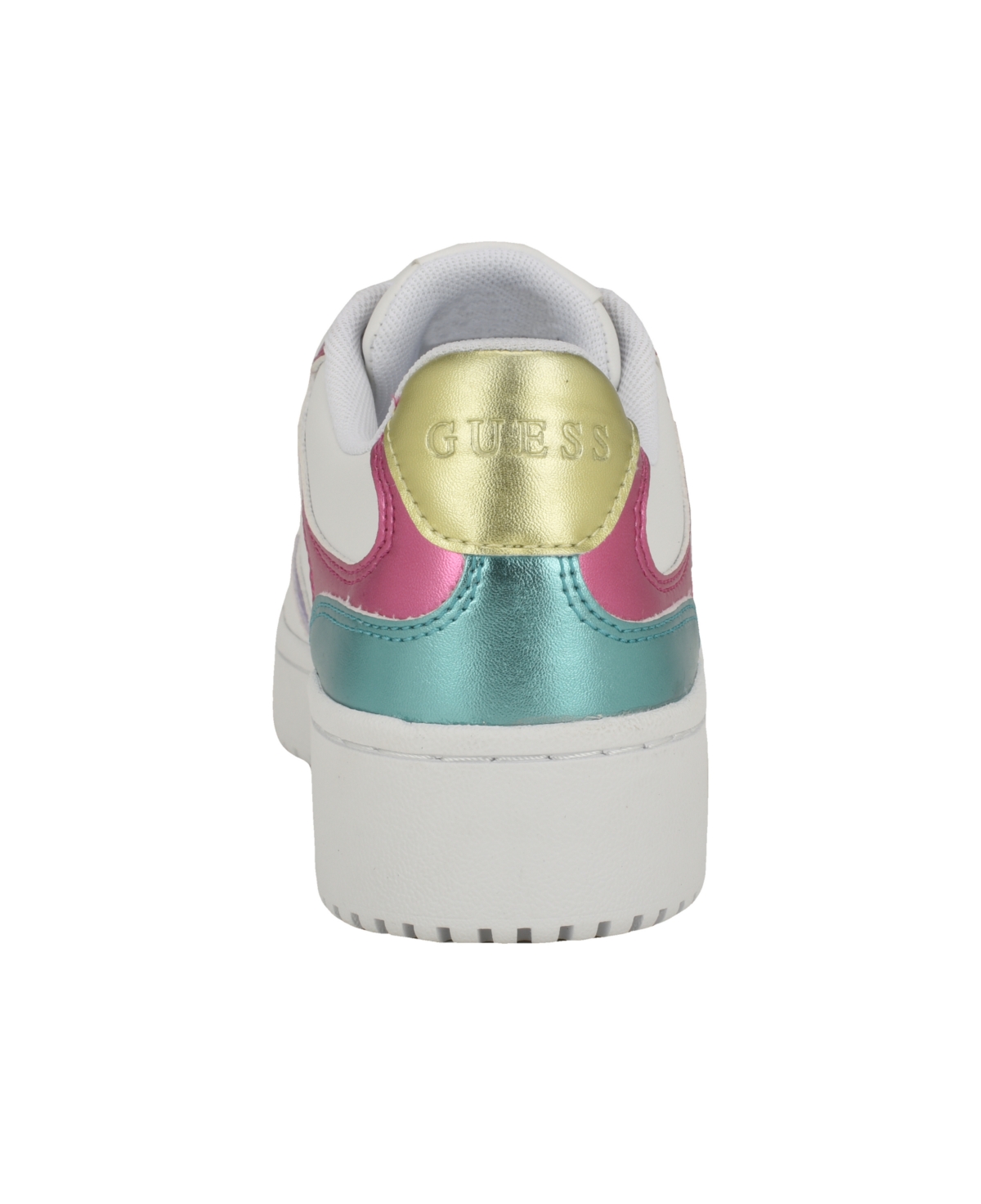 Guess Women's Miram Platform Lace-up Court Sneakers In Multi