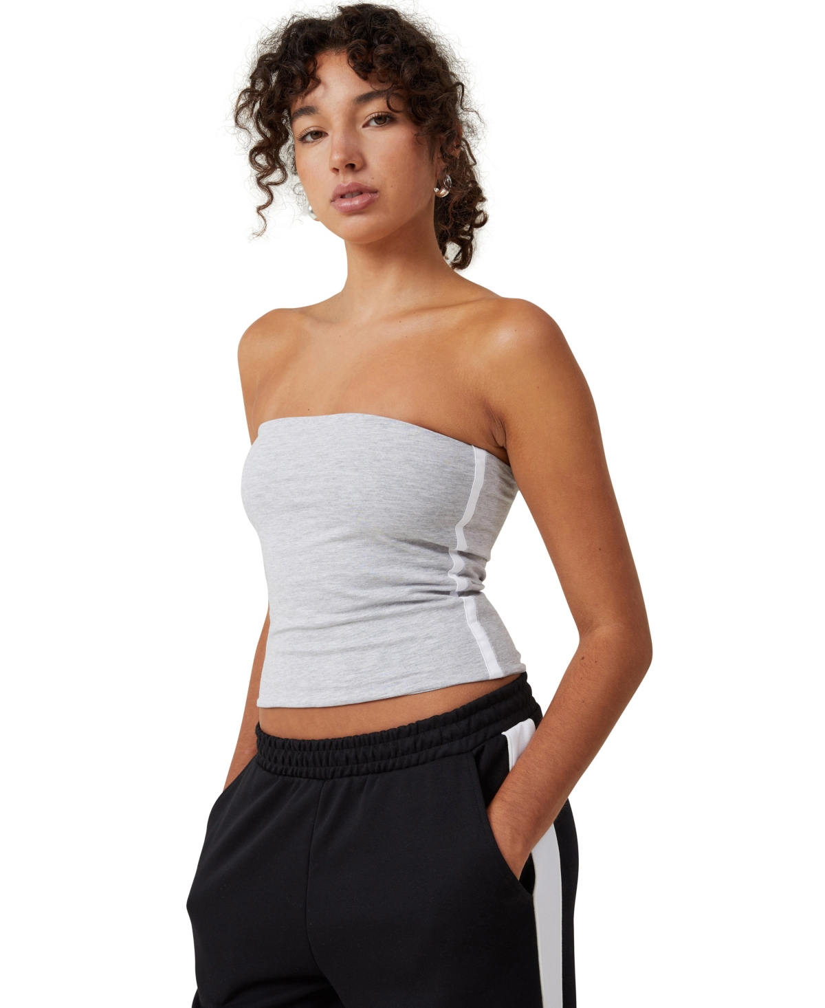 Shop Cotton On Women's Billie Tube Top In Grey Marle