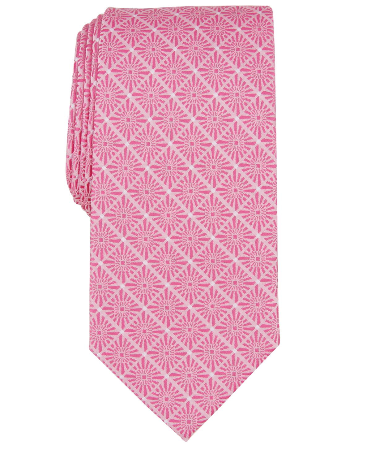 Shop Perry Ellis Men's Sabella Geo-dot Tie In Pink