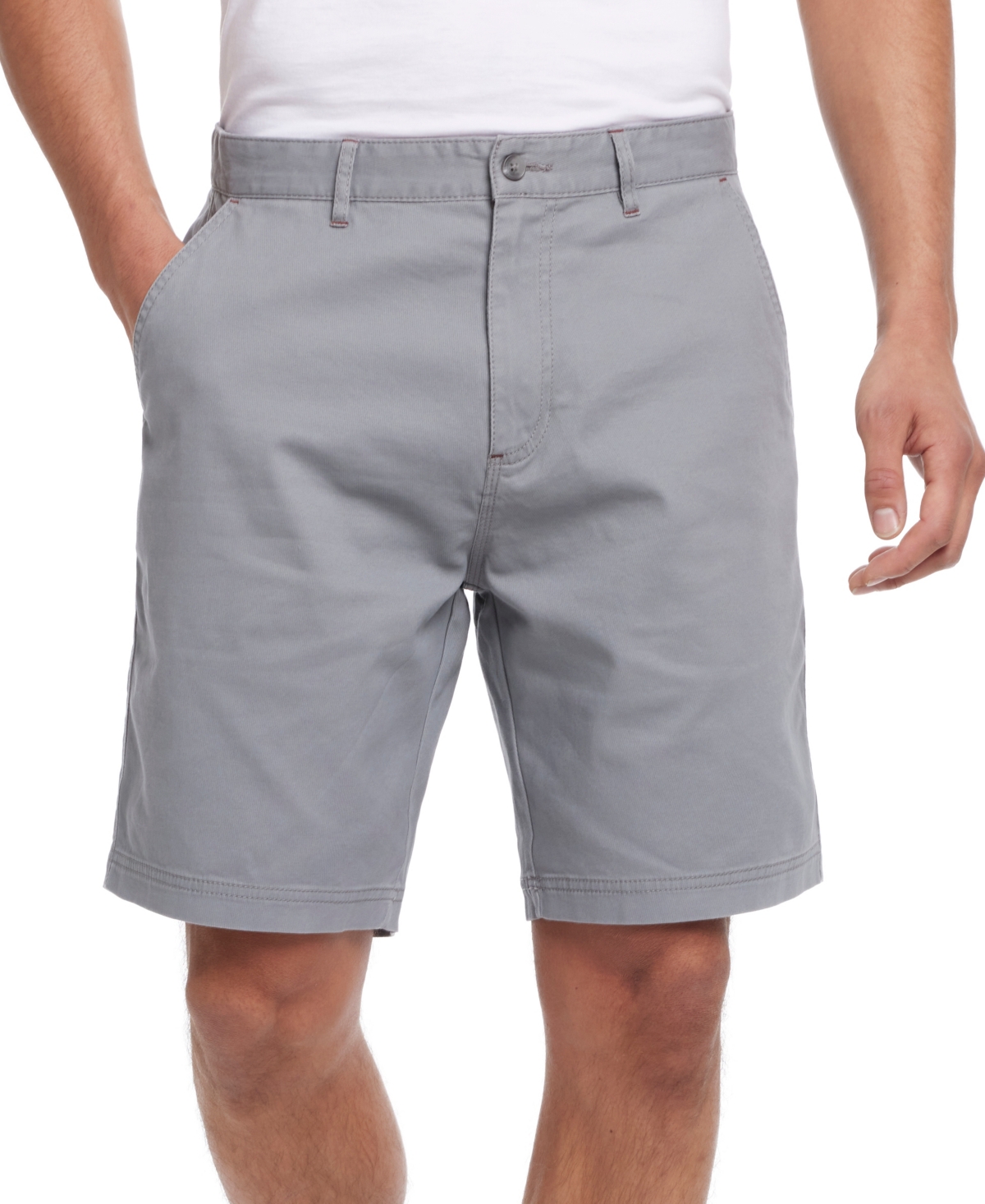 Shop Weatherproof Vintage Men's 9" Cotton Twill Stretch Shorts In Sea Spray